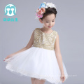 Newest golden/silver/white party dresses 2016 spring/summer 100-160cm baby dress for baby girl birthday party
 Newest golden/silver/white party dresses 2016 spring/summer 100-160cm baby dress for baby girl birthday party